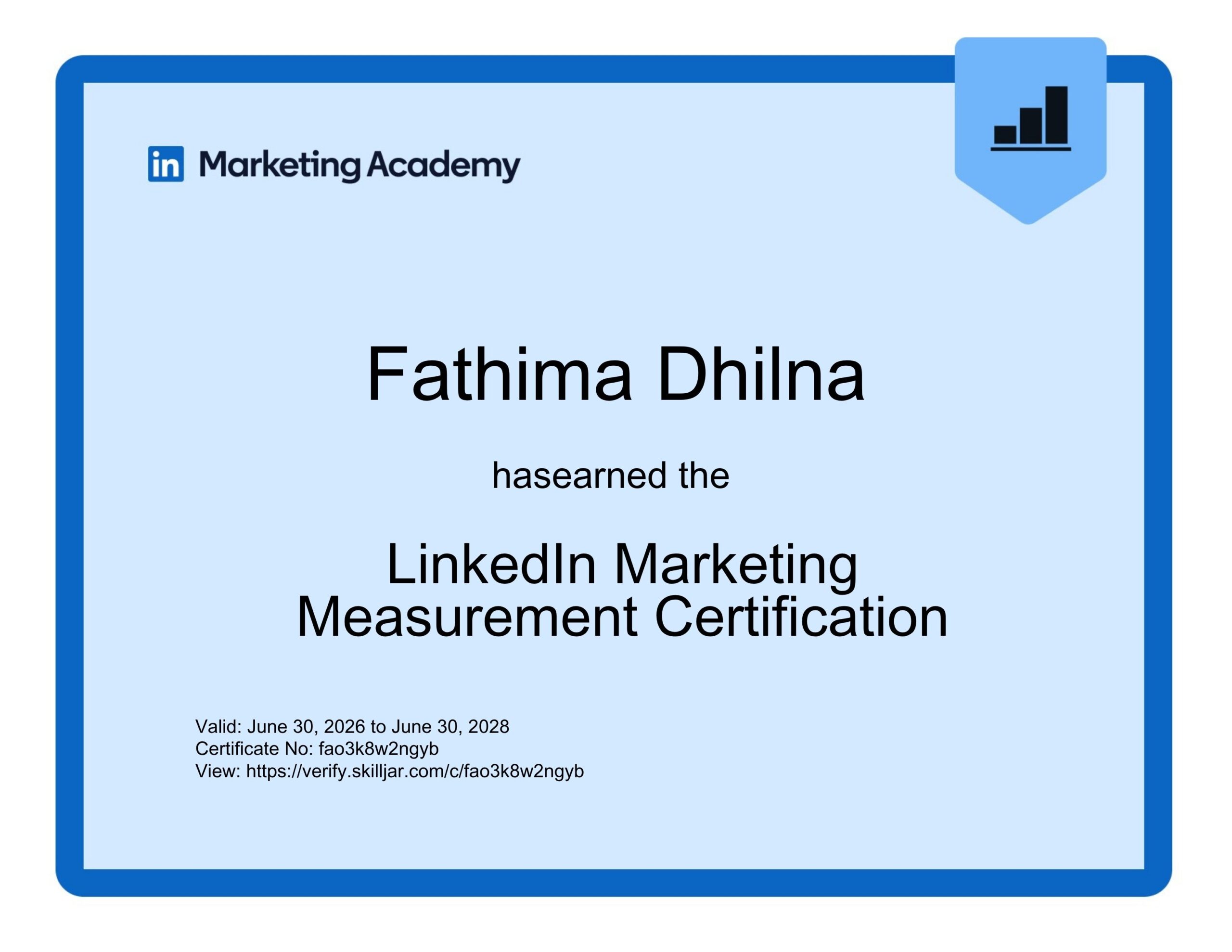 Best Digital Marketer in Malappuram-certificate 4